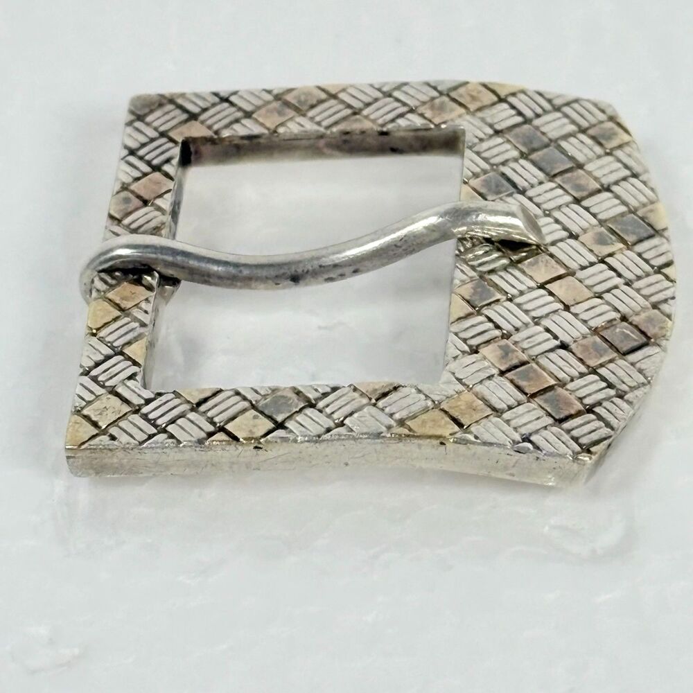 Vintage Deco Cartier 18K Sterling Silver Belt Buckle Rare 17 grams